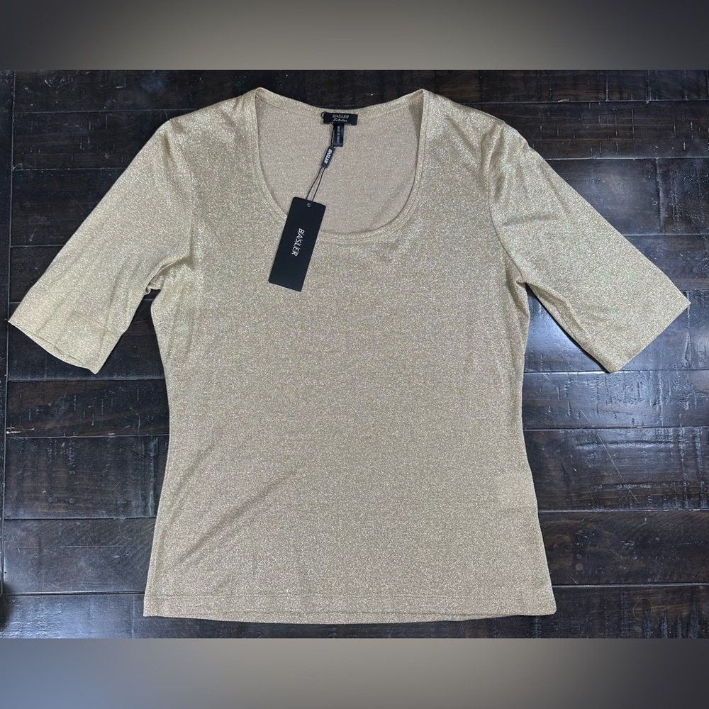 NWT Basler Gold Luxury Top Women’s Size 38 / US 8